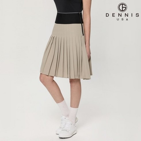 데니스골프 DENNIS 여성)플리츠 큐롯(롱기장)_NAOMLSK371