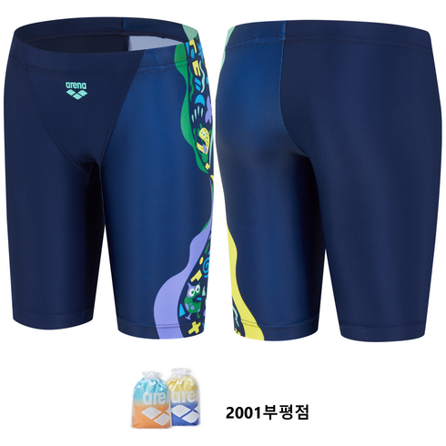 2023년 가성비 최고 아레나남아수영복 - 아레나 "슬라임" 남 아동 레저 4부 반바지 수영복 (네이비) @ 끈 주머니 증정 (소진 시 증정X) 2001 부평점 A3BB1BF02A