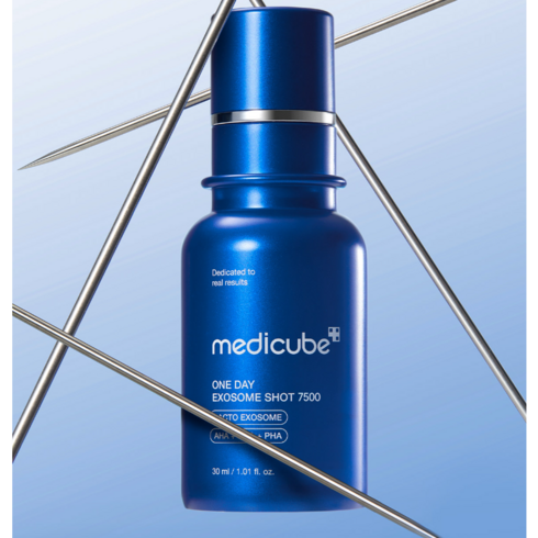 [메디큐브] medicube 바르는 제로 모공 원데이 엑소좀 샷 모공앰플 7500, 1개