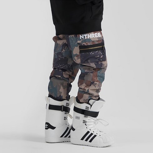 2023년 가성비 최고 엔쓰리조거팬츠 - 엔쓰리 2223 NNN CAGO JOGGER PANTS CAMO 스노우 보드복 조거 팬츠
