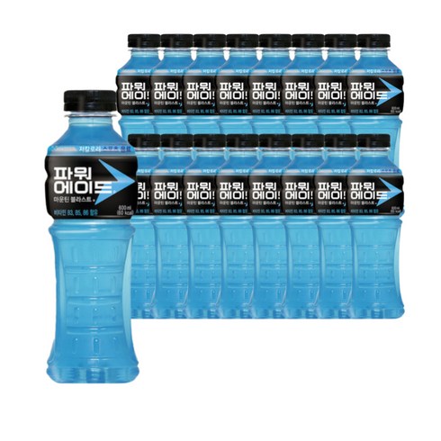 2023년 가성비 최고 파워라이드 - 파워에이드 마운틴블라스트, 600ml, 20개