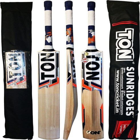 SS TON Max Power Cricket Bat Kashmir Willow by Sunridges, 혼합색상, 1개