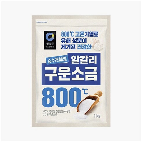 2023년 가성비 최고 구운소금 - 대상 청정원구운소금 1KG, 1개