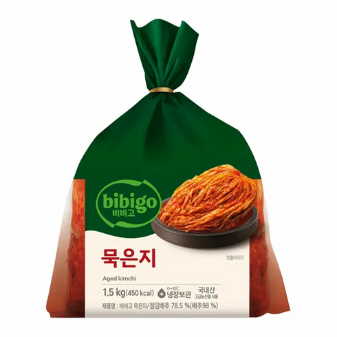 비비고묵은지 - [제일제당] 비비고 묵은지김치 1.5kg, 1개