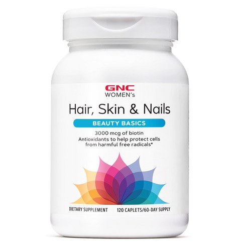 GNC 여성용 헤어 스킨 & 네일 포뮬라 120 정 (캐플렛) Womens Hair Skin Nails Formula 120cts, 1개, 120정