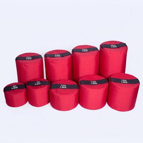 가정용샌드백 실린더 스트롱맨 샌드백 헤 듀티 트레이닝 체육관 운동 피트니스 파워 크로스 역도 스톤 리프트용, 13)220lbs red