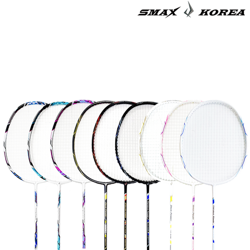 스맥스코리아 풀카본 초경량 배드민턴 라켓 3u 4u 5u 6u 7U 초급자부터 상급자용 어린이 KC인증, 제우스 블랙, 1개