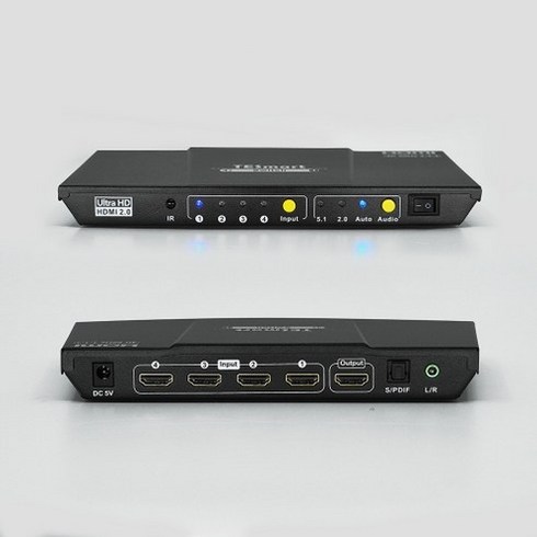 티이스마트 HDMI 2.0 4포트 스위치, HSW0401A1U