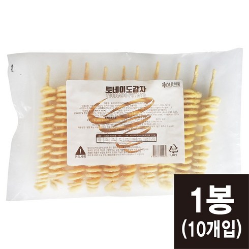 감자튀김 회오리 돌돌 토네이도감자 800g(80g x10개), 800g, 2개