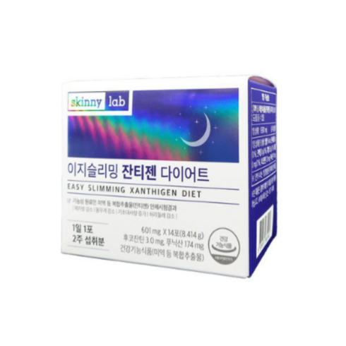 2023년 가성비 최고 이지슬리밍 잔티젠 다이어트 - 스키니랩 이지슬리밍 잔티젠 다이어트, 600mg, 6개