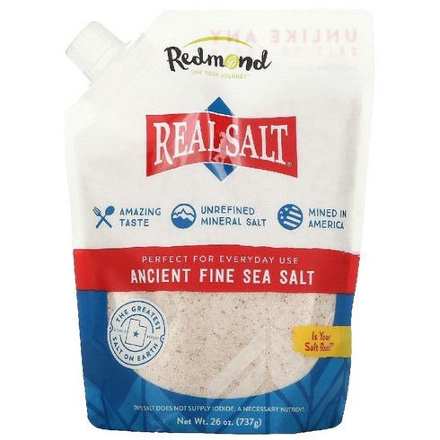 Redmond Trading Company Real Salt Ancient Fine Sea Salt 26 oz (737 g), 737g, 1개