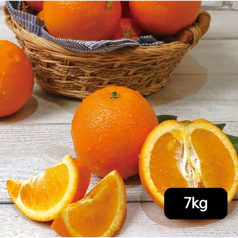 열매나무 열매나무 캘리포니아 네이블 고당도 오렌지 7kg(22~28과), 7kg, 1개