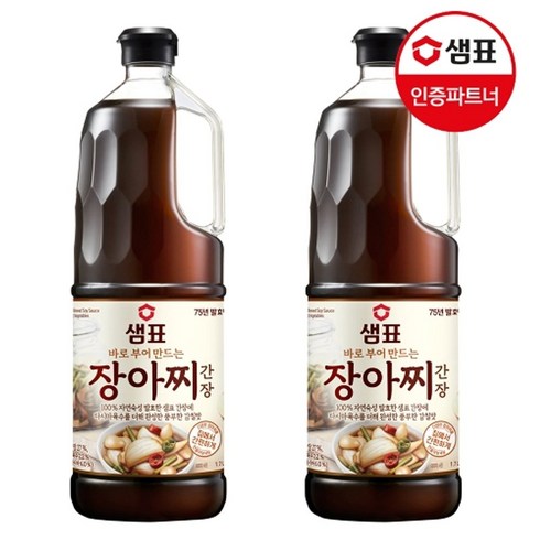 샘표 장아찌 간장 1.7L X 2팩+사은품증정