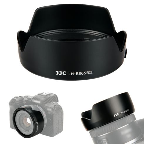 캐논rf렌즈 - [JJC] 캐논 RF 50mm f1.8 STM 카메라 렌즈 후드 꽃무늬형 LH-ES65BII, 1개