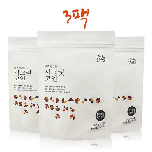 빅마마코인육수 - 빅마마 이혜정의 시크릿코인, 80g, 3개