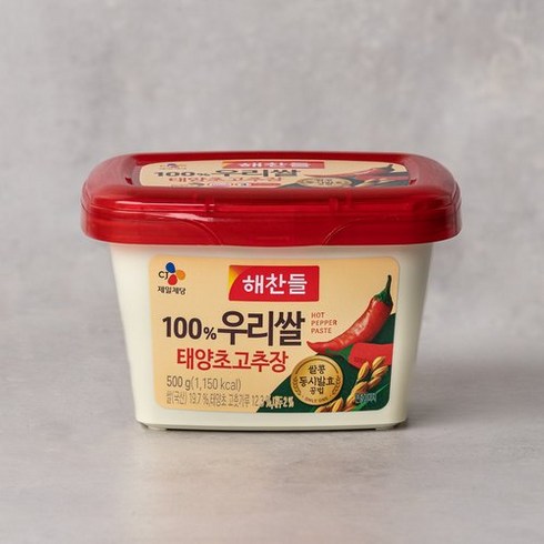 CJ해찬들 태양초고추장 500g(쌀) 코스트코 이케아 도소매, 500g, 1개