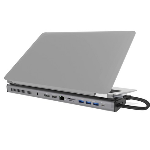 NEXT JCD552 12포트 USB-C 멀티포트 도킹스테이션 HDMI 4K 지원