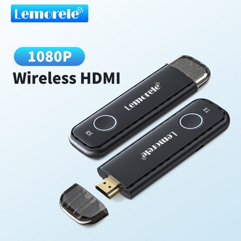 2024년 가성비 최고 무선 HDMI 송수신기 - HDMI무선송수신기 Lemorele 무선 HDMI 송신기 수신기 1080P 디스플레이 동글 익스텐더 AV 어댑터 노트북 TV 프로젝터 모니터용 50M, 2.Only TX, 1개