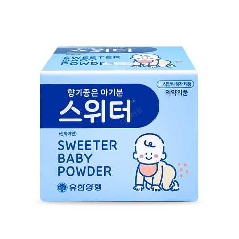 베이비파우더 - 유한양행 스위터 베이비 파우더, 100g, 1개