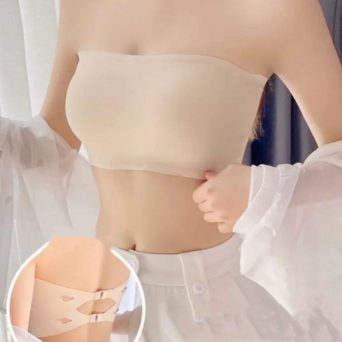 2024년 가성비 최고 베리시쿨핏브라오프숄더 - 별빛 오월날 오프숄더브라 심리스 웨딩 끈없는브라탑 2p