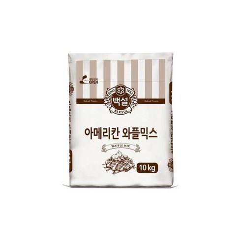 아메리칸와플믹스 - 백설 아메리칸 와플믹스 겉바속촉 대용랑 업소용 10KG, 1개