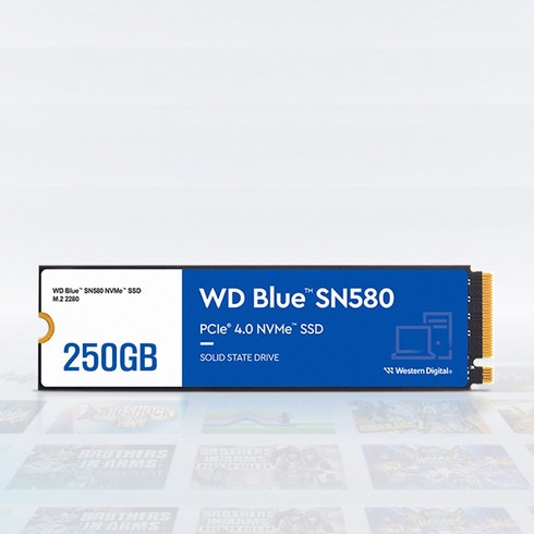 웨스턴디지털 WD BLUE SN580 250G NVMe SSD [ SN570 후속모델 ]