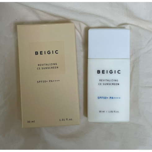 [정품 배송]베이지크 리바이탈라이징 CE 선 스크린 30ml(SPF50+) 베이지크 선 스크린 베이지크 리바이탈라이징 Beigic beigic CE선 스크린, 1개, 30ml