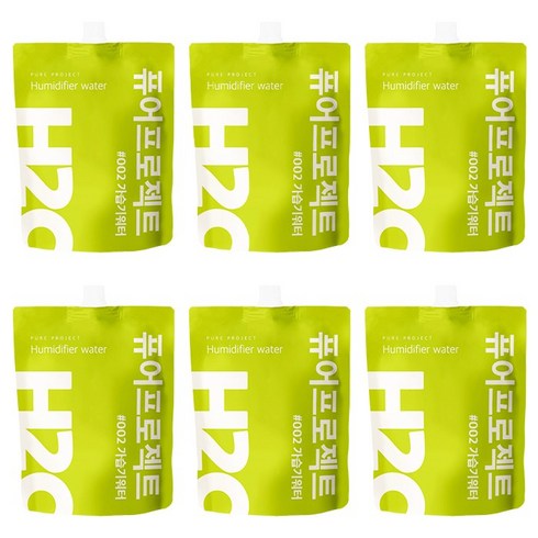 퓨어프로젝트 가습기 워터, 6팩, 1.5L