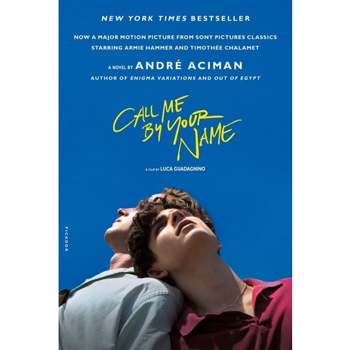 콜미바이유어네임책 - Call Me by Your Name (Movie Tie-in):* 제 90회 아카데미 각색상 *, Picador USA