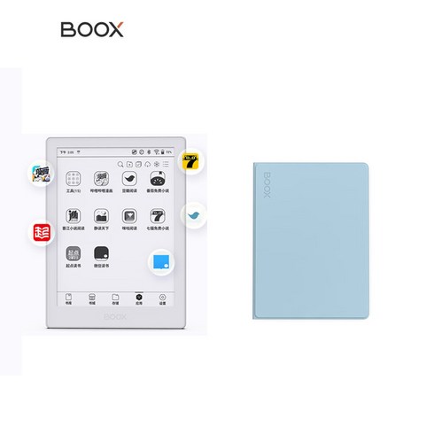 오닉스 포크5S BOOX poke5s 6인치 이북리더기 전자책, POKE5S 2+16GB, 01-09 화이트 단품 + 블루 보호케이스