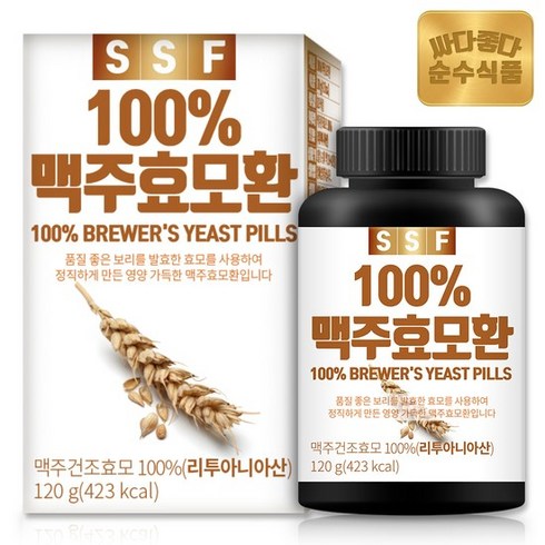 순수맥주효모환 - 순수식품 100%맥주효모환 120g, 1개