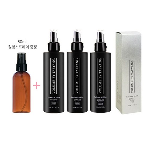 볼륨바이태양 헤어스프레이 볼륨앤샤인, 200ml, 3개