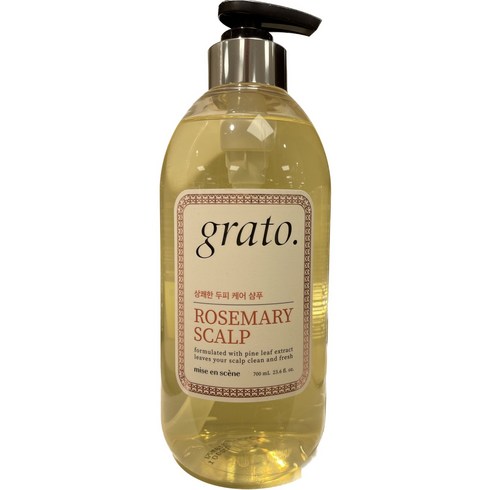 Grato 샴푸 그라토 샴푸 로즈마리 스칼프, 1개