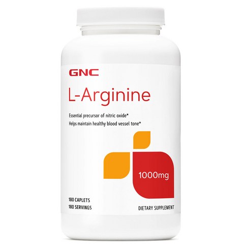 gnc니코틴아미드 - GNC 지앤시 L-Arginine 1000MG 180정 아미노산/Amino Acid, 0.15kg, 180 Caplets, 1개