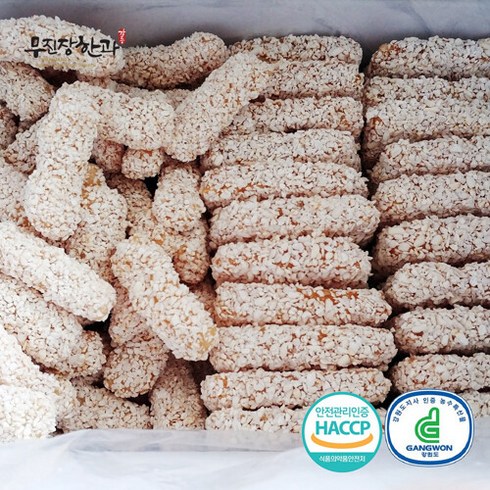 강릉사천 무진장한과 찹쌀과즐강정 반반 (중) 1.3kg, 단품