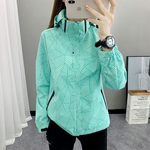 2023년 가성비 최고 여자등산복 - 에버유어스 여성 등산복 카무플라주 방풍방수 사계절 바람막이 2COLOR