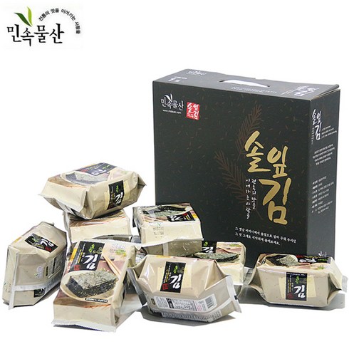 김을동과세남자이야기 - 명품 명절선물세트 솔잎김 1호/도시락김/명절선물/식탁김, 100g, 1박스