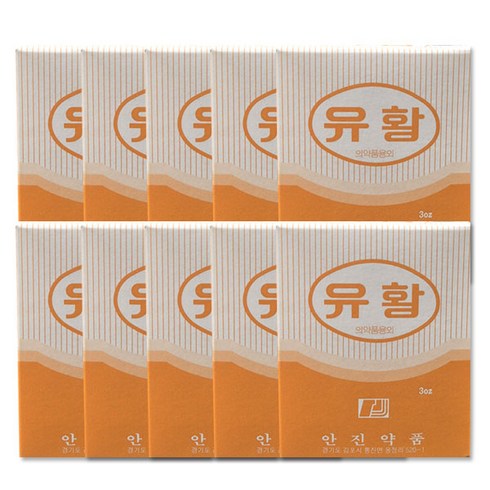 유황 - 안진약품 유황 100g, 10개