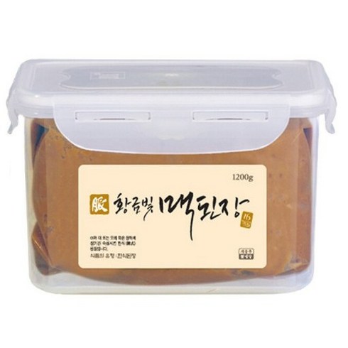 [전통식품] 한국맥꾸룸 황금빛 맥된장1.2kg 시골 재래식 한식 전통 집 된장, 1.2kg, 1개