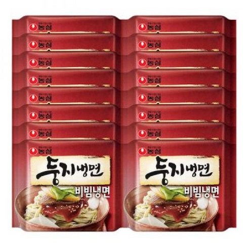 농심 둥지냉면 비빔냉면 멀티4개 (총16개), 상세페이지 참조