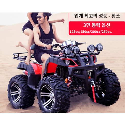 4륜 구동 오토바이 농업용 사륜 바이크 산악 오프로드, 250CC14인치풀옵션, 황소250CC풀옵션