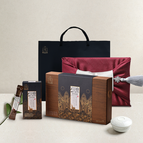 정관장 천녹정편 30포 보자기+노리개 포장 전용쇼핑백 홍삼 녹용 선물세트, 30정, 1개