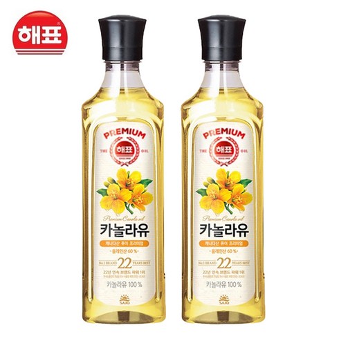 해표 카놀라유 500ml, 2개