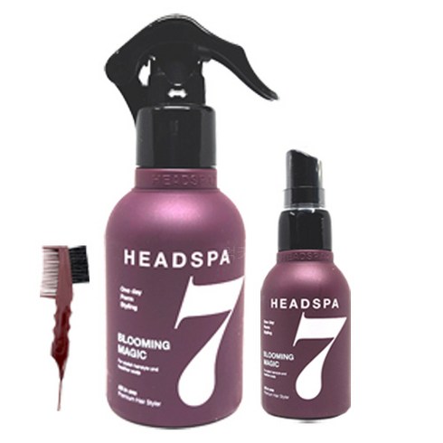 헤드스파 헤드스파7 블루밍매직 헤어스타일러150ml +D-01-23 헤어스타일러50ml + 헤어빗, 1개