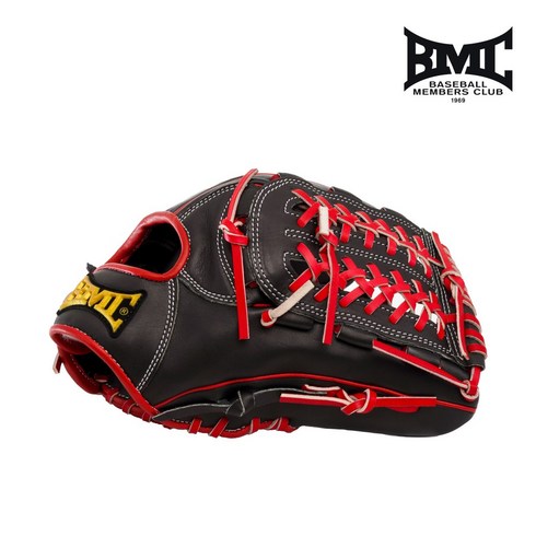 BMC 1등급 트러스트 투수올라운드 글러브 오가웹 12인치 블랙/레드, 블랙레드 우투