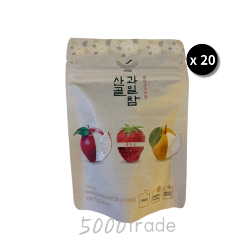 산골이유식 산골과일참 과일칩 3종 혼합 혼합참 x 20봉지, 산골이유식 혼합과일칩 20봉지, 20개