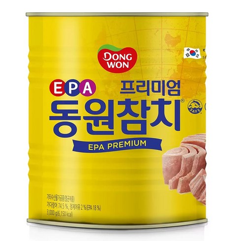 동원 참치 살코기 덕용 3kg 대용량 참치캔, 4개