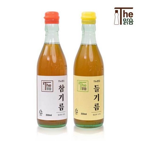 더맑음참기름 - 더맑음 참기름 350ml 통참깨 저온압착방식벤_조피렌NO