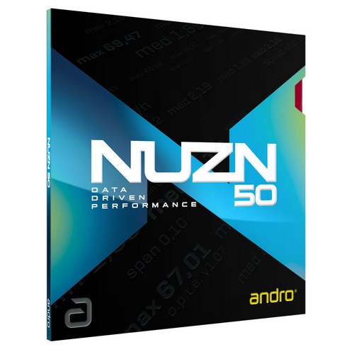 [ANDRO] 안드로 뉴존 50 (NUZN 50) 탁구러버, RED - MAX