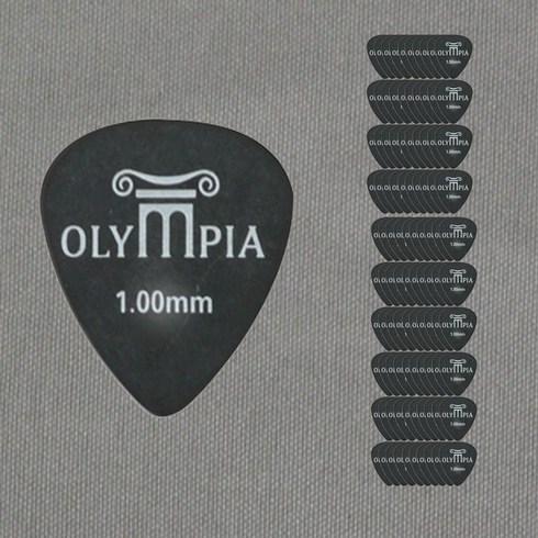일렉기타피크 - GmLuxMall 악기피크 봉지100개 기타피크 기타용품 1.0mm Cjf48 DW9E467A, 1개, 1개